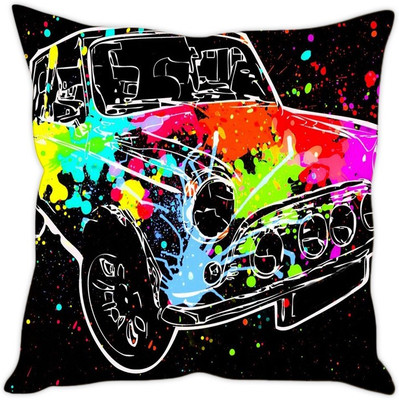 

Sleep Nature's Abstract Cushions Cover(30.63 cm*30.63 cm, Multicolor)