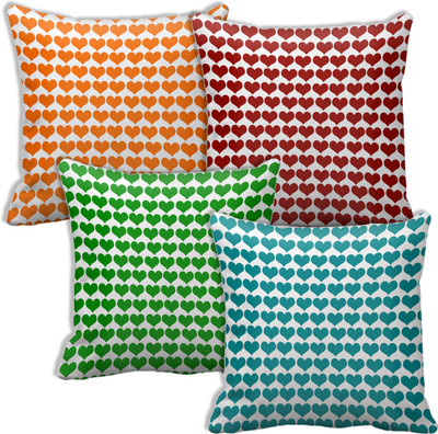 

Tied Ribbons Abstract Cushions Cover(Pack of 4, 30 cm*30 cm, Multicolor)