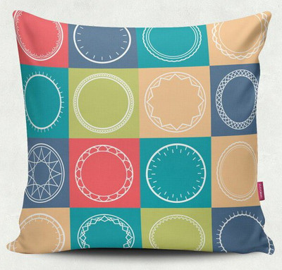 

kulptree Geometric Cushions Cover(41 cm, Multicolor)