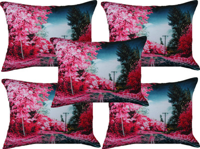 

HOME SHINE Printed Cushions Cover(Pack of 5, 40 cm*40 cm, Multicolor)