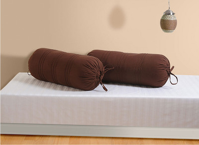 

Swayam Plain Bolsters Cover(Pack of 2, 76 cm*76 cm, Brown)