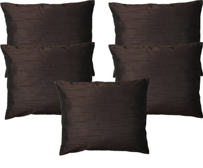 

HOME SHINE Plain Cushions Cover(Pack of 5, 30 cm*30 cm, Brown)