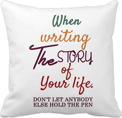 

Tied Ribbons Printed Cushions Cover(30 cm*30 cm, Multicolor)