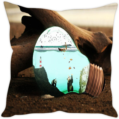 

Sleep Nature's Abstract Cushions Cover(30.63 cm*30.63 cm, Multicolor)