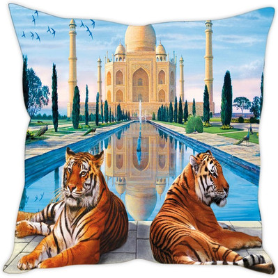 

Sleep Nature's Abstract Cushions Cover(40.64 cm*40.64 cm, Multicolor)