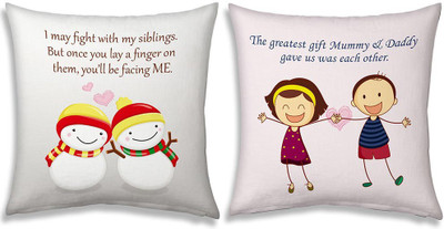 

Kaarigar Text Print Cushions Cover(Pack of 2, 30.48 cm*30.48 cm, Green)