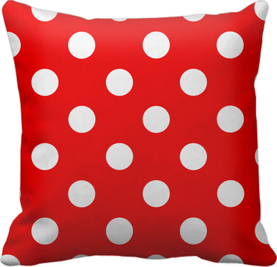 

SajawatHomes Abstract Cushions Cover(30 cm*30 cm, White, Red), Red;white