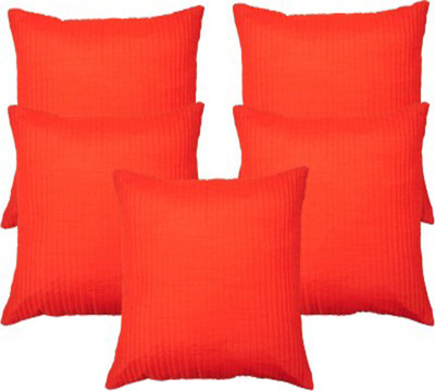 

Nikunj Striped Cushions Cover(Pack of 5, 40 cm*40 cm, Red)