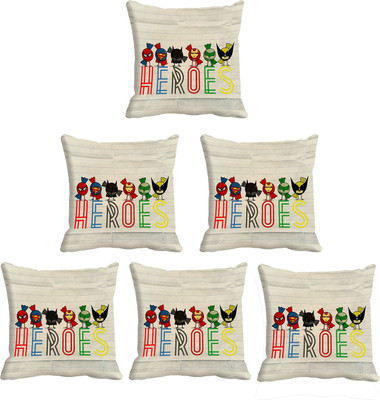 

IndiWeaves Printed Cushions Cover(Pack of 6, 40 cm*40 cm, Multicolor)
