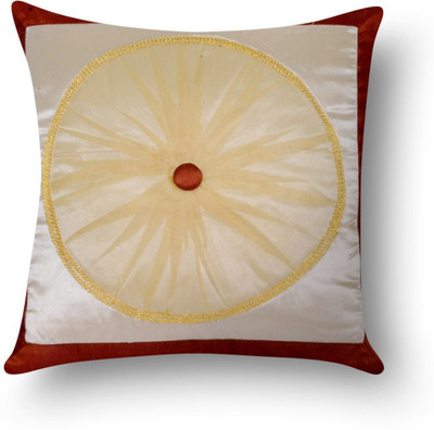 

First Row Embroidered Cushions Cover(40 cm, Multicolor)