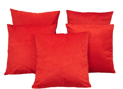 

HOME SHINE Striped Cushions Cover(Pack of 5, 40 cm*40 cm, Red)
