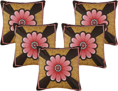 

Metro Living Floral Cushions Cover(Pack of 5, 40 cm*40 cm, Multicolor)