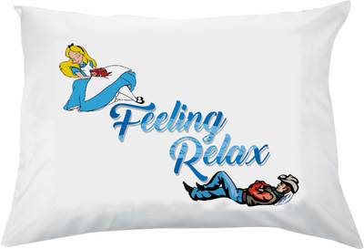 

Pillowz Printed Cushions & Pillows Cover(Pack of 2, 43.18 cm*68.58 cm, Blue, White)