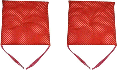 

Creative Textiles Polka Cushions & Pillows Cover(Pack of 2, 40 cm*40 cm, Red)