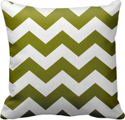 

SajawatHomes Abstract Cushions Cover(30 cm*30 cm, White, Green), Green;white