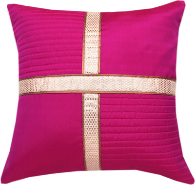 

Ans Floral Cushions Cover(40 cm*40 cm, Pink)