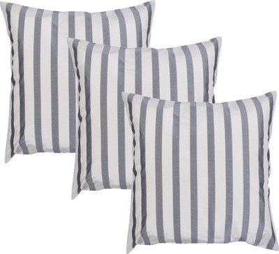 

MABA Striped Cushions & Bolsters Cover(Pack of 3, 40 cm*40 cm, Multicolor)