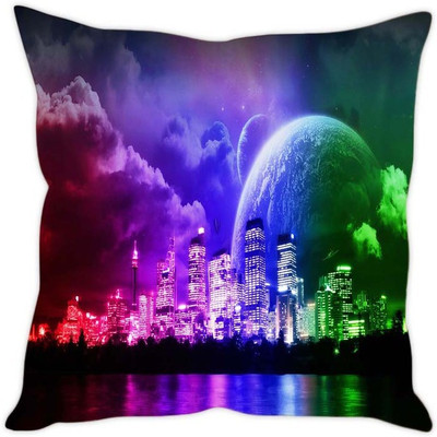 

Sleep Nature's Abstract Cushions Cover(40.64 cm*40.64 cm, Multicolor)