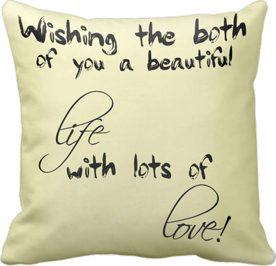 

Tied Ribbons Printed Cushions Cover(30 cm*30 cm, Multicolor)