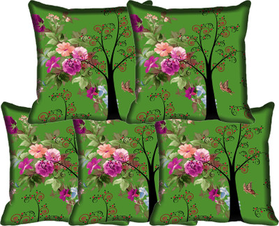 

IndiWeaves Printed Cushions Cover(Pack of 5, 40 cm*40 cm, Multicolor)
