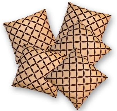 

Nikunj Geometric Cushions Cover(Pack of 5, 40 cm*40 cm, Beige, Brown)