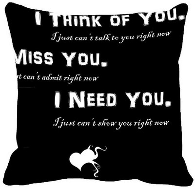 64% OFF on meSleep Printed Cushions Cover(40.64 cm*40.64 cm, Black, White)