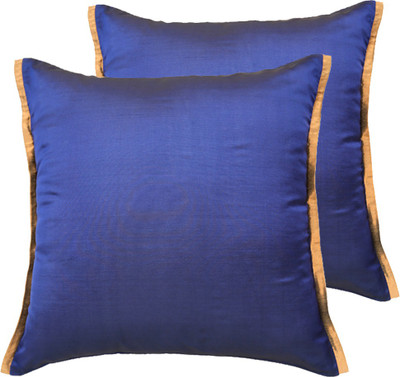 

Ans Striped Cushions Cover(Pack of 2, 40 cm*40 cm, Dark Blue)