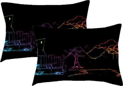 

Sleep Nature's Printed Pillows Cover(Pack of 2, 68.58 cm*45.72 cm, Multicolor)