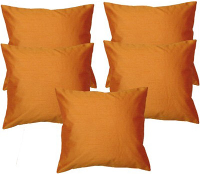

Nikunj Plain Cushions Cover(Pack of 5, 40 cm*40 cm, Orange)