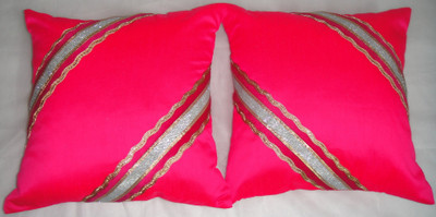 

Asc Plain Cushions Cover(Pack of 2, 40.64 cm*40.64 cm, Pink)