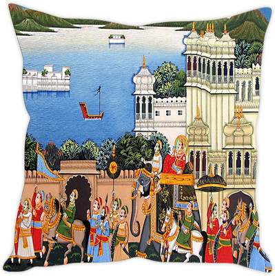 

Sleep Nature's Abstract Cushions Cover(30.63 cm*30.63 cm, Multicolor)