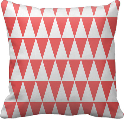 

SajawatHomes Abstract Cushions Cover(30 cm*30 cm, White, Red), Red;white