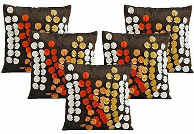 

Shine Villa Floral Cushions Cover(Pack of 5, 40 cm*40 cm, Brown)