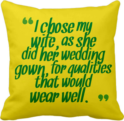

Tied Ribbons Printed Cushions Cover(30 cm*30 cm, Multicolor)
