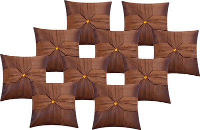 

Fazar Creations Abstract Cushions Cover(Pack of 10, 40 cm*40 cm, Brown)