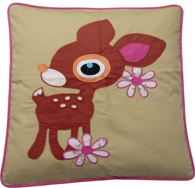 

Hugs N Rugs Embroidered Cushions Cover(40 cm*40 cm, Multicolor)