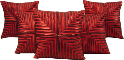 

HOME SHINE Geometric Cushions Cover(Pack of 5, 40 cm*40 cm, Red)