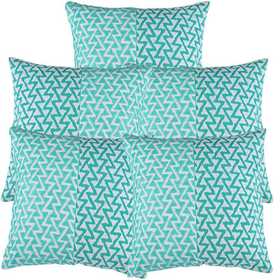 

Rajrang Geometric Cushions Cover(Pack of 5, 46 cm*46 cm, Green)
