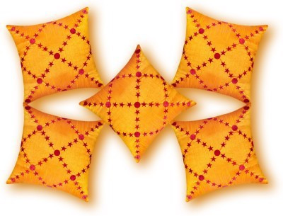 

Nikunj Floral Cushions Cover(Pack of 5, 40 cm*40 cm, Orange)