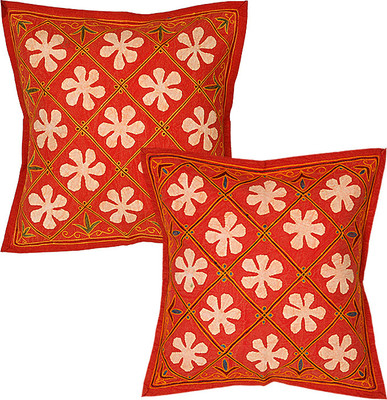 

Rajrang Abstract Cushions Cover(Pack of 2, 43 cm*43 cm, Red)