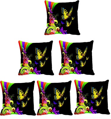 

IndiWeaves Printed Cushions Cover(Pack of 6, 40 cm*40 cm, Multicolor)