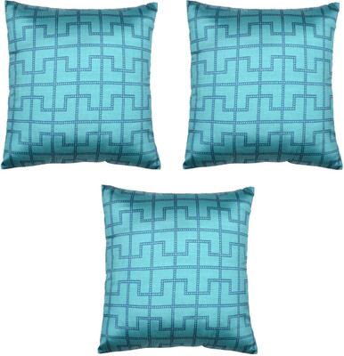 

HOMEWARDS Geometric Cushions Cover(Pack of 3, 40 cm*40 cm, Green, Blue), Blue;green