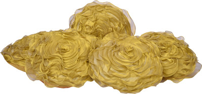

Shine Villa Floral Cushions Cover(Pack of 5, 40 cm*40 cm, Gold)