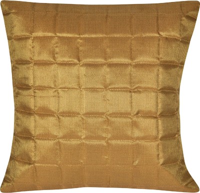 Lal Haveli Abstract Cushions Cover(45.72 cm*45.72 cm, Gold)