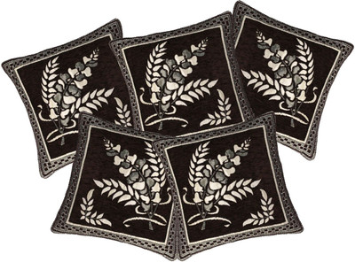 

Zesture Floral Cushions Cover(Pack of 5, 40 cm*40 cm, Multicolor)
