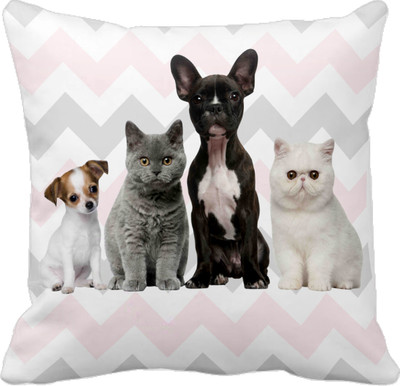

Tied Ribbons Printed Cushions Cover(40 cm*40 cm, Multicolor)