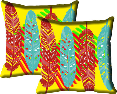 

IndiWeaves Printed Cushions Cover(Pack of 2, 30 cm*30 cm, Multicolor)