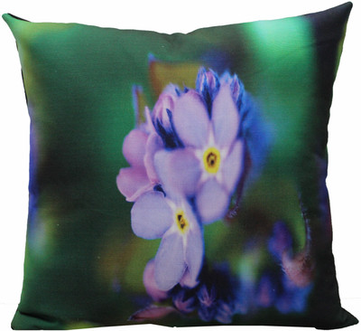 

Adishma Floral Cushions Cover(40 cm*40 cm, Green, Purple)