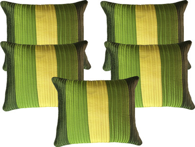 

HOME SHINE Striped Cushions Cover(Pack of 5, 30 cm*30 cm, Multicolor)