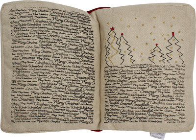 

The Decor Mart Embroidered Pillows Cover(50 cm*30 cm, White)